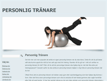 Tablet Screenshot of personlig-tranare.se